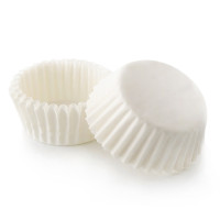 Papilotki cupcake 3d (Ø30, h - 15 mm), białe, 2000 szt.