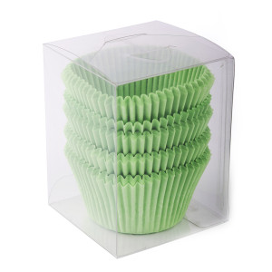 Papilotki do muffinek 140 (Ø55, h - 42,5 mm), zielone, 100 szt.