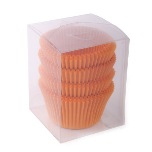 Papilotki do muffinek 140 (Ø55, h - 42,5 mm), pomarańczowe, 100 szt.