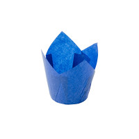 Papiloty do muffinek Tulipan TL-140 (Ø50, 50/75 mm), niebieski, 150 szt.