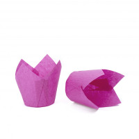 Papiloty do muffinek Tulipan TL-140 (Ø50, 50/75 mm), rozowy, 150 szt.