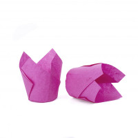 Papiloty do muffinek Tulipan TL-150 (Ø50, 60/80 mm), rozowy, 150 szt.
