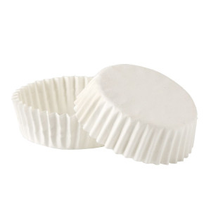 Papilotki cupcake 4c (Ø35, h - 12,5 mm), białe, 2000 szt.