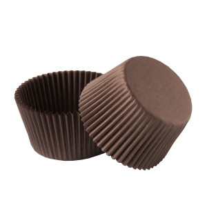 Papilotki cupcake 125a (Ø55, h - 38 mm), brązowe, 1500 szt.