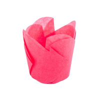 Papilotki cupcake «Fiołki» FL-150 (Ø50, 50/70 mm), czerwone, 150 szt.