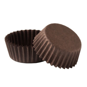 Papilotki cupcake 4c (Ø35, h - 12,5 mm), brązowe, 2000 szt.