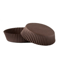 Papilotki cupcake 9 (Ø70, h - 22,5 mm), brązowe, 2000 szt.