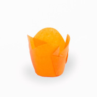 Papilotki cupcake «Fiołki» FL-150 (Ø50, 50/70 mm), pomarańczowe, 150 szt.