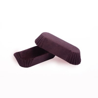Papilotki cupcake pergaminowe owalne OV10 (100x30 mm), brązowe, 2000 szt.